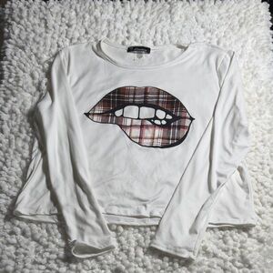 Rainbow White Graphic Long Sleeve Tee